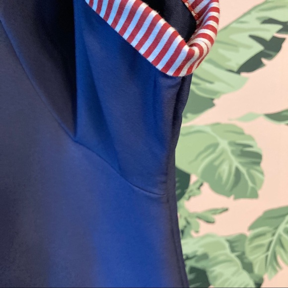 Iconic Sailor Dress 4XL Vintage Style Navy Red/Wh - Picture 6 of 10